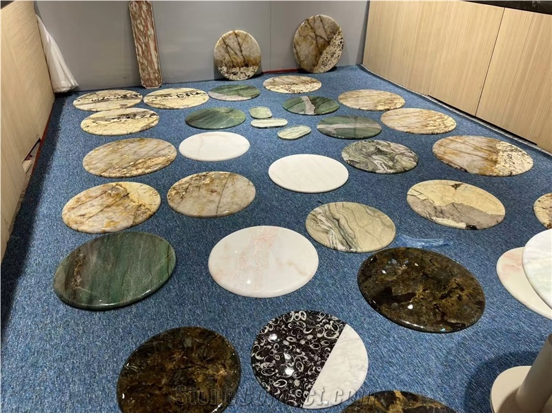 Hot Sale Exquisite Colorful Marble Handicraft Tray