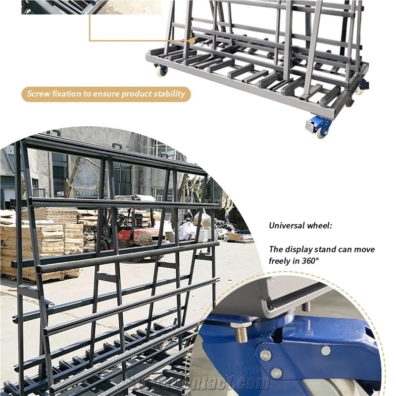 A Frame Storage Rack For Slab Or Ceramic Tile Black