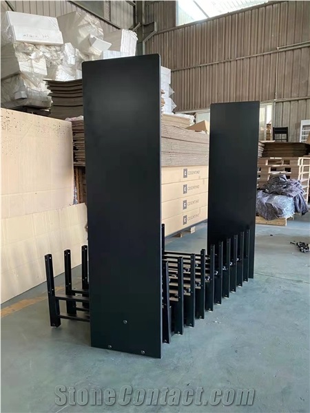 Ceramic Tile Metal Sliding Display Rack/Stand Black