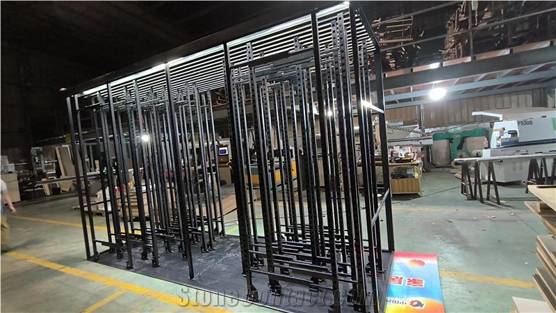 Sliding Pull Push Porcelain Display Rack