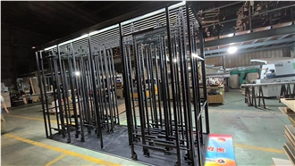 Sliding Pull Push Porcelain Display Rack