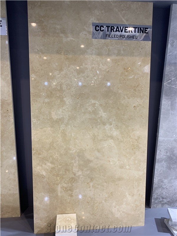 Denizli Classic Light Travertine Cross Cut Slabs And Tiles