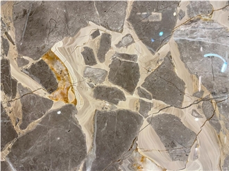 Caramel Grey Marble Slab