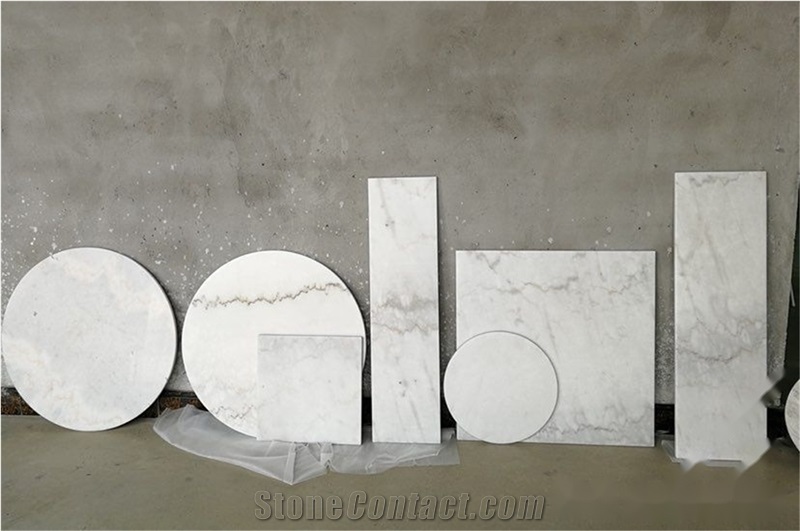 Carla White Marble Finished Product