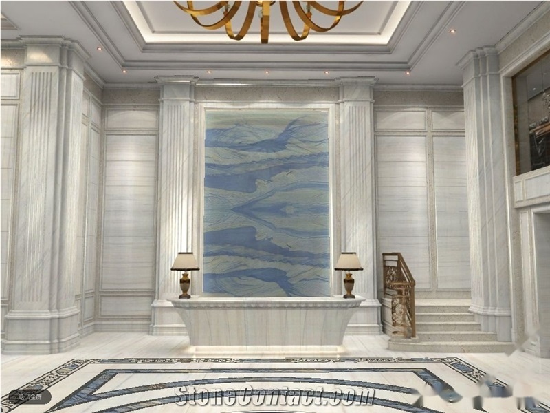 Eurasian White Wood Marble Finished Product