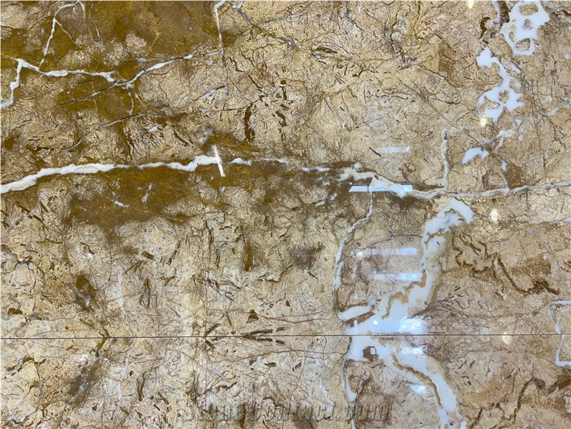 Golden Ivy Marble Slab