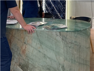 Green Da Vinci Quartzite Finished Product