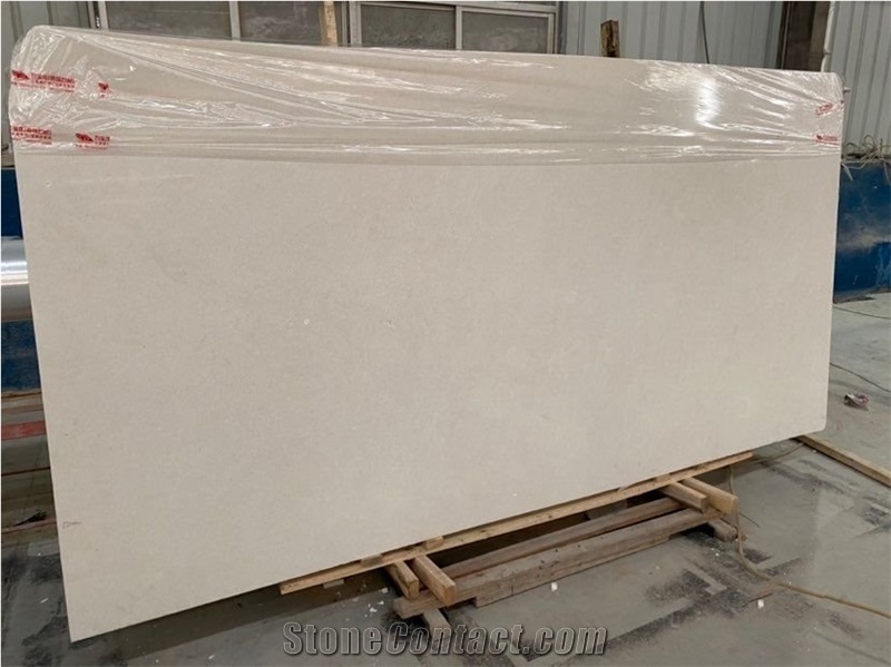 Moca Creme Medio Limestone Slab