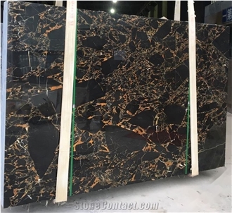 Nero Marfilia Marble Slab