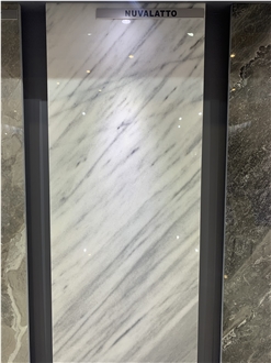 Nuvolato White Marble Slab