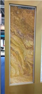 Peach Blend Travertine Slab