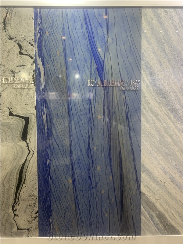 Royal Blue Macaubas Quartzite Slab