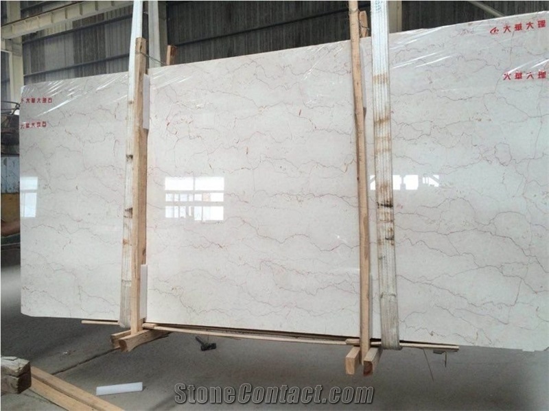 Royal Botticino Red Veins Marble Slab