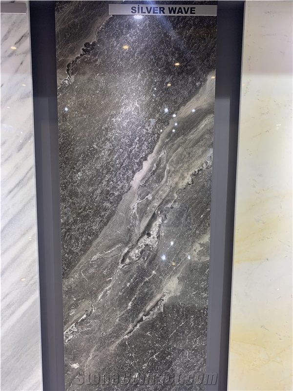 Silver Waves Marble Slab