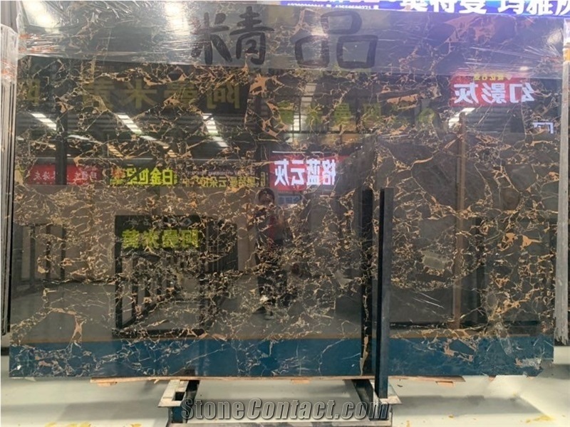 Vendome Noir Marble Slab