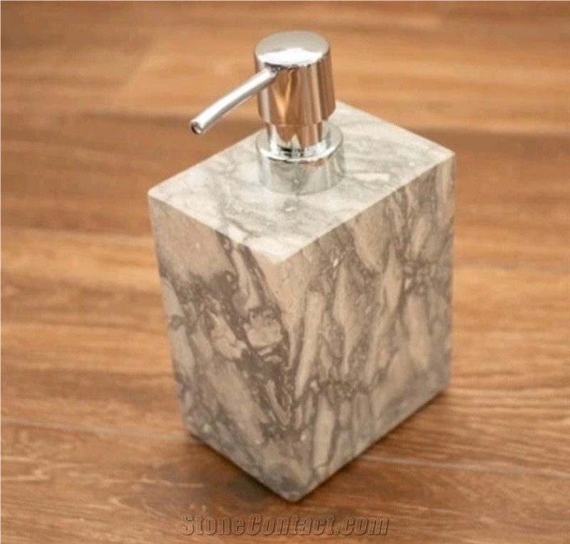 Stone Bathroom Set And Soap Dispenser