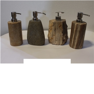 Stone Bathroom Set And Soap Dispenser
