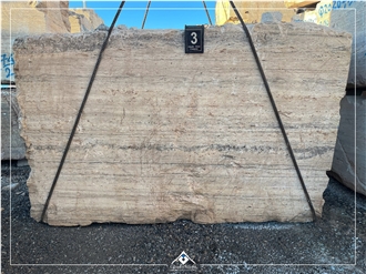 White Titanium Travertine Blocks