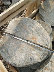 Outdoor Natural Round Slate Garden Stepping Stone