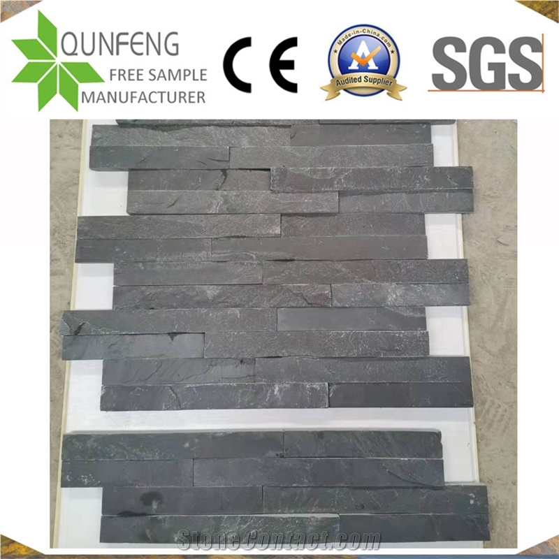 China 10*36CM Natural Split Slate Z Brick Stacked Stone