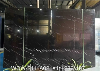 New Polished Nero Marquina Marble Slabs