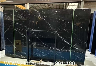 New Polished Nero Marquina Marble Slabs