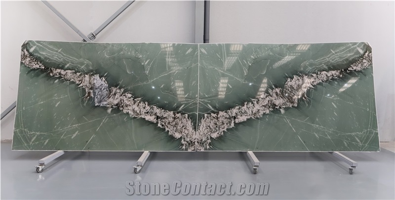 Botanic Green Wave Quartzite Slabs