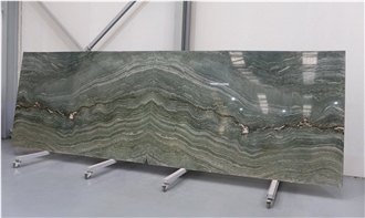 Botanic Green Wave Quartzite Slabs