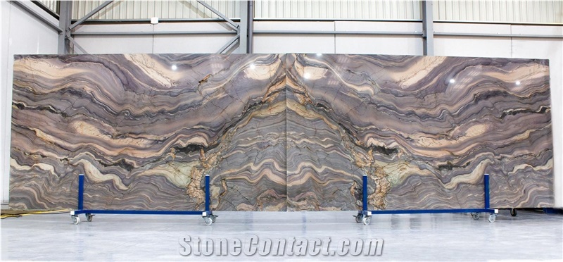 Explosion Blue Quartzite Slabs
