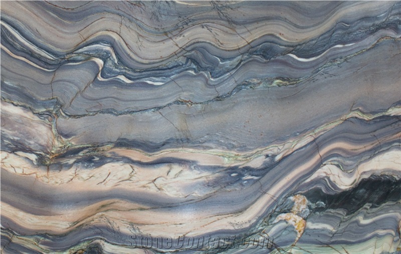 Explosion Blue Quartzite Slabs