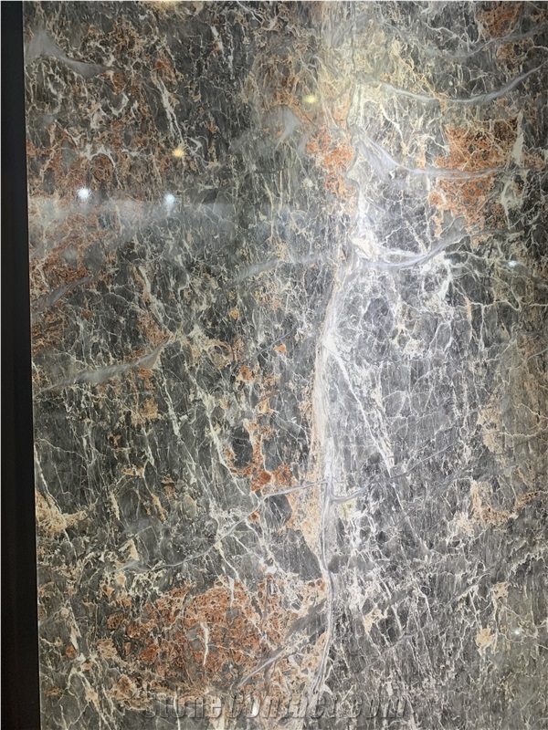 Salome Grey Marble - Salmon Grey Marble Polished Slabs Tiles