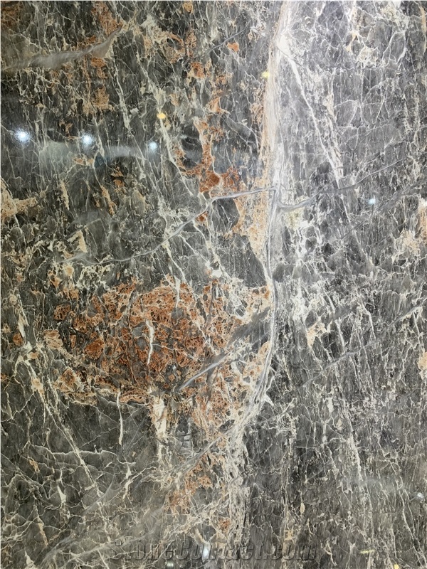 Salome Grey Marble - Salmon Grey Marble Polished Slabs Tiles