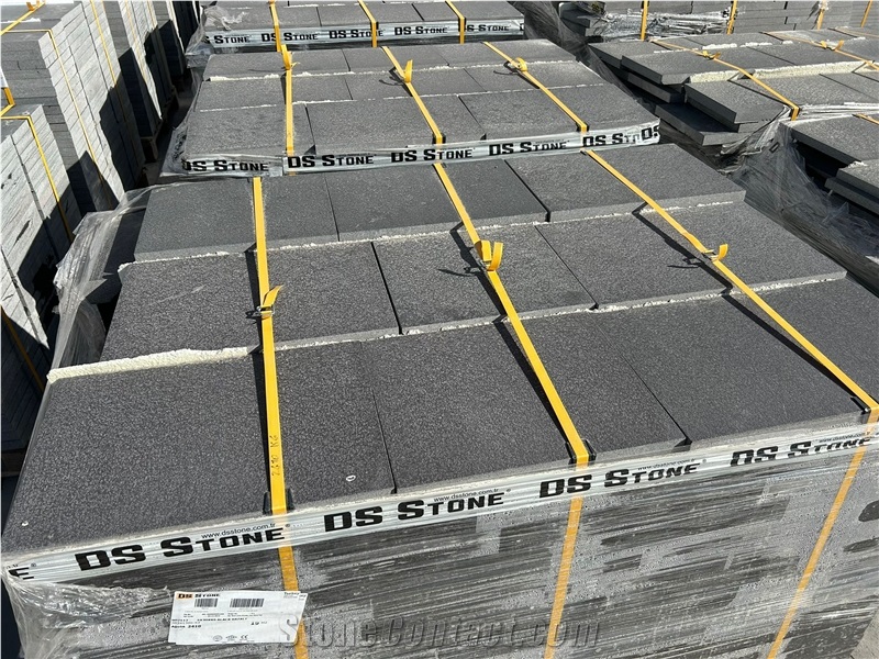 DS Stone - Black Basalt Brushed Tiles