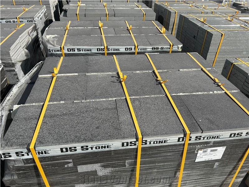 DS Stone - Black Basalt Brushed Tiles