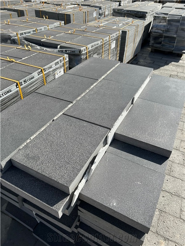DS Stone - Black Basalt Brushed Tiles