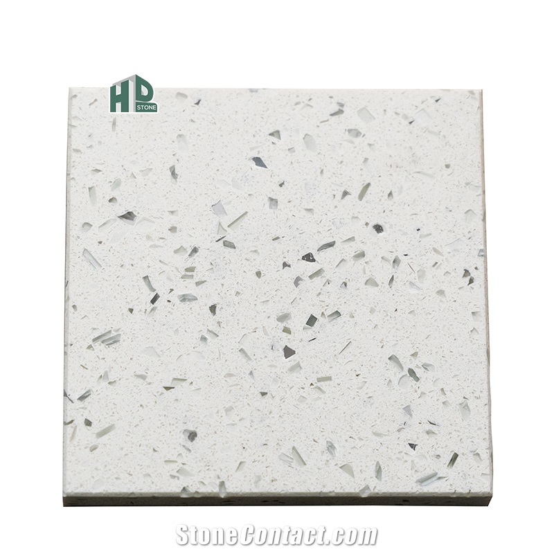 Artificial Crystal White Quartz Slabs