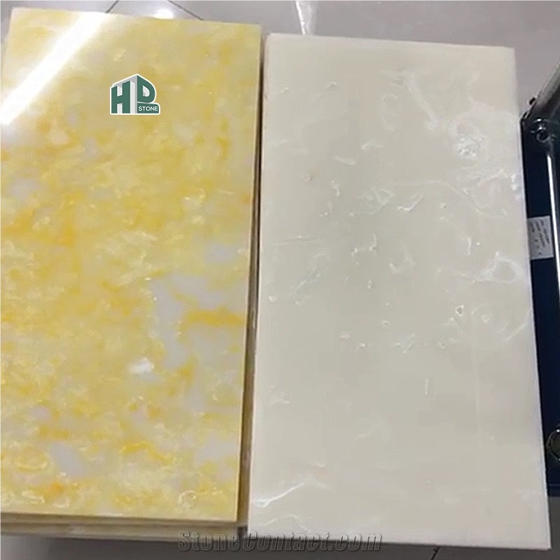 Artificial Onyx Man-Made White Slabs&Tiles Nano Stone Slabs