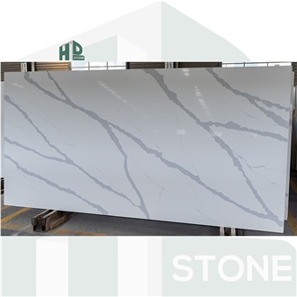 Artificial Stone Polished White Quartz Slabs