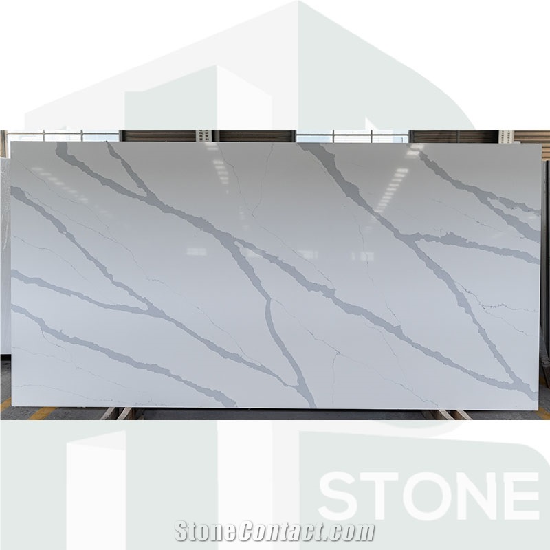 Artificial Stone Polished White Quartz Slabs