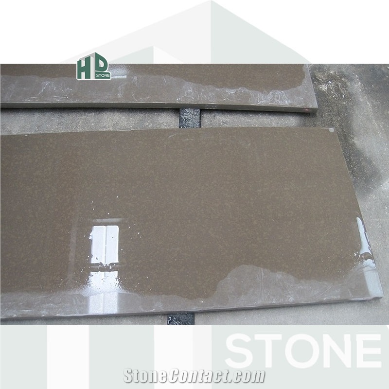 Brown Quartz Stone Countertops Artificial Stone Countertop