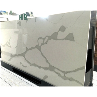 Calacatta Quartz Big Slabs Polished Slab Quartz Tiles