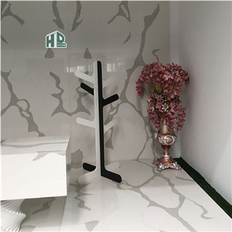 Calacatta Quartz Big Slabs Polished Slab Quartz Tiles