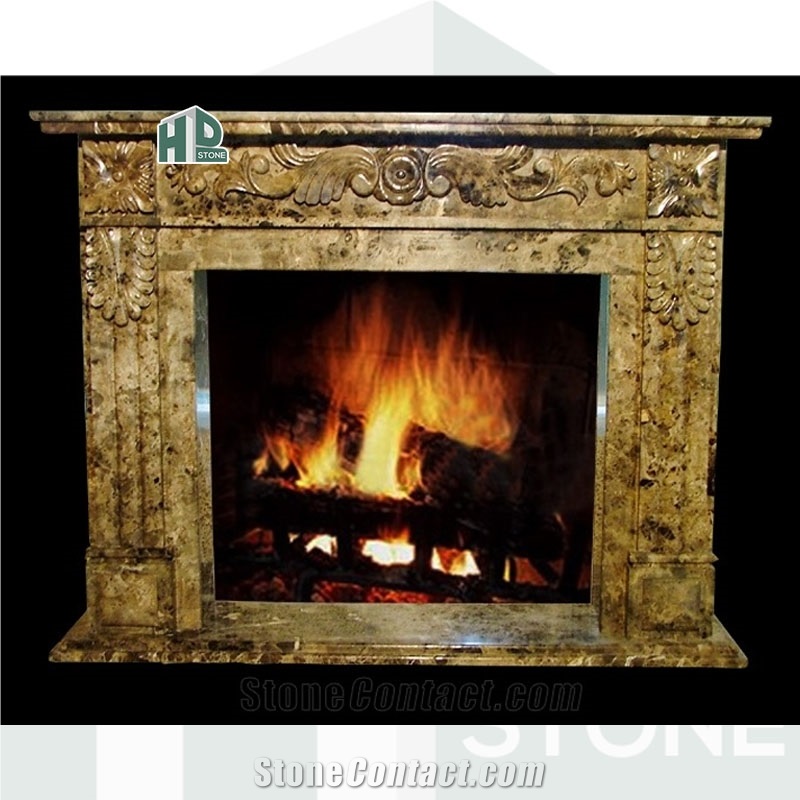 Marble Fireplace Natural Stone Hand Carved