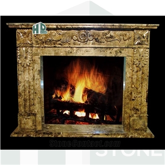 Marble Fireplace Natural Stone Hand Carved