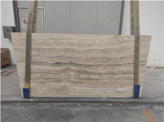 Silver Travertine Slabs