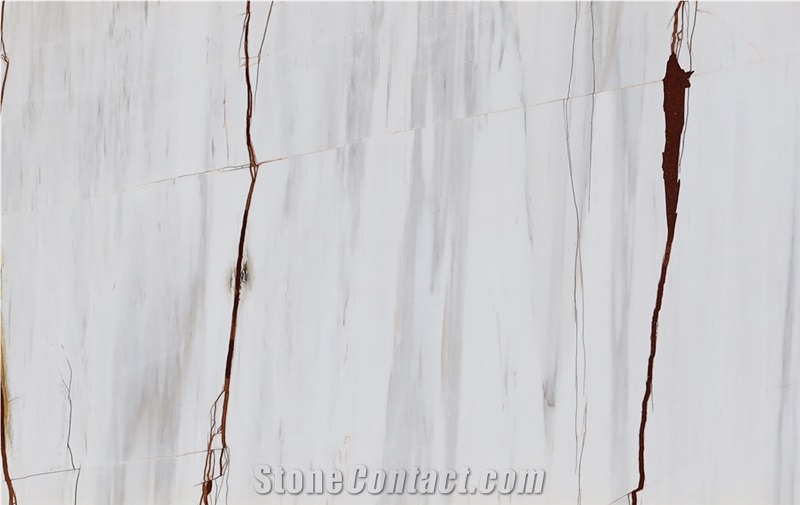 Rosso Venato White Dolomite Marble Slabs
