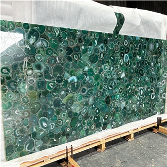 Green Agate Semiprecious Stone Wall And Floor Tiles