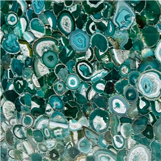 Green Agate Semiprecious Stone Wall And Floor Tiles
