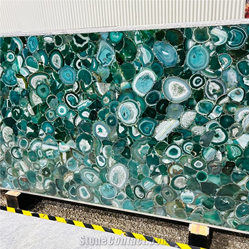 Green Agate Semiprecious Stone Wall And Floor Tiles