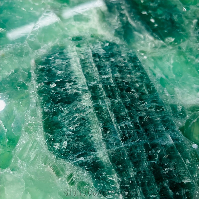 Green Crystal Agate Semiprecious Stone Tiles